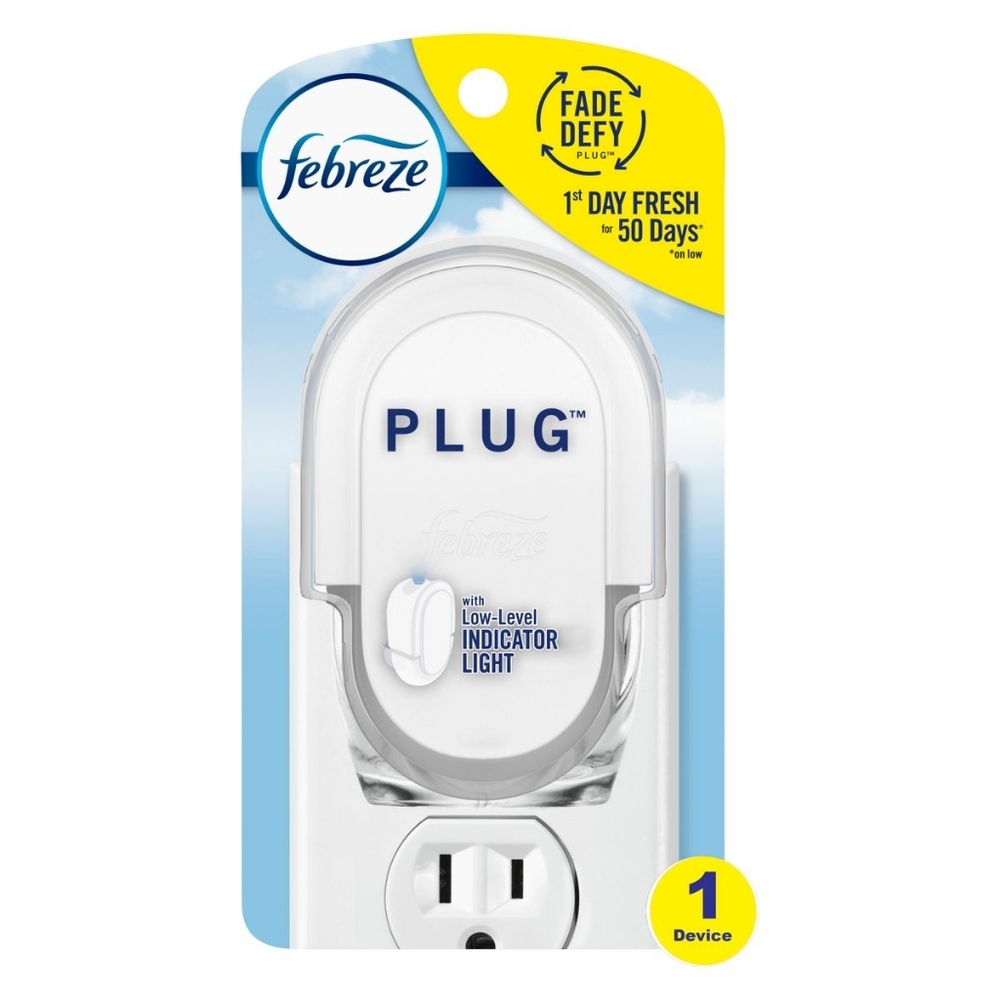 Febreze Odor-Fighting Fade Defy Plug Air Freshener - Warmer Device NEW